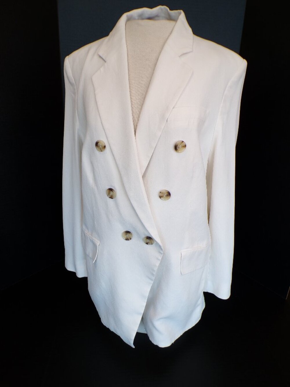 Hugo BOSS Women's JATERA Ivory Double Breasted Blazer US Size 10